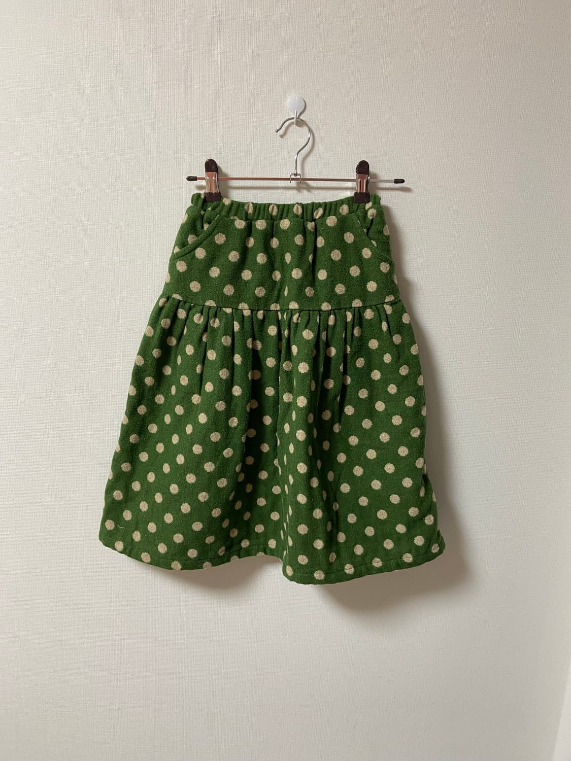 빈티지 모리걸 하구미 도트 미디 스커트 상품이미지1