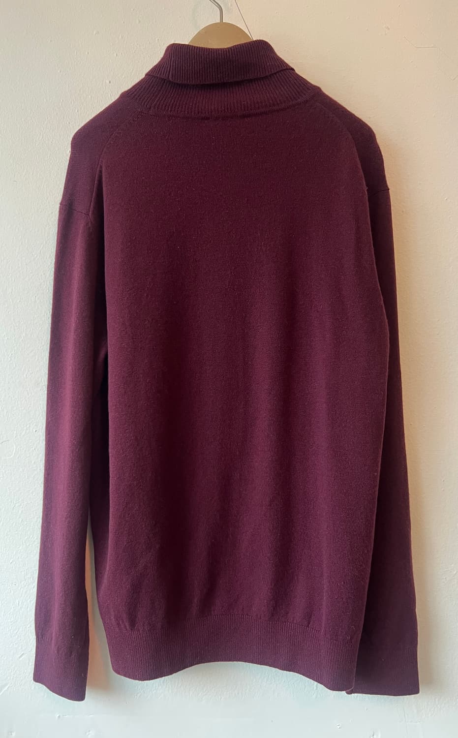 보그너 골프 버건디퍼플 캐시미어100 터틀넥니트
 상품이미지6