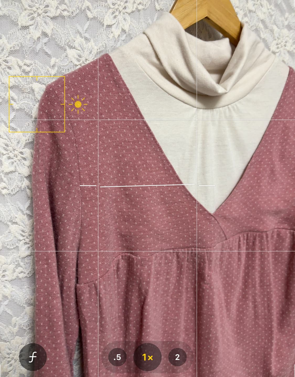 핑크 도트 목폴라 티셔츠 상품이미지10