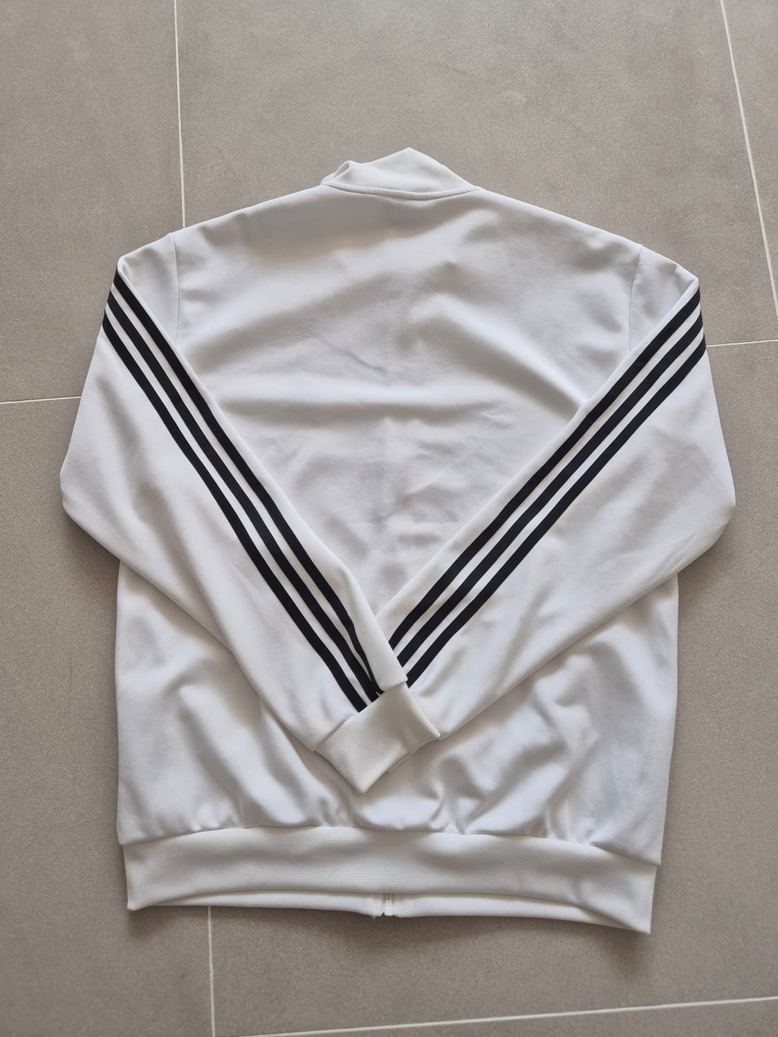 아디다스 3S 레귤러 핏 더블 니트 트랙 탑 화이트 - KR 사이즈 상품이미지3