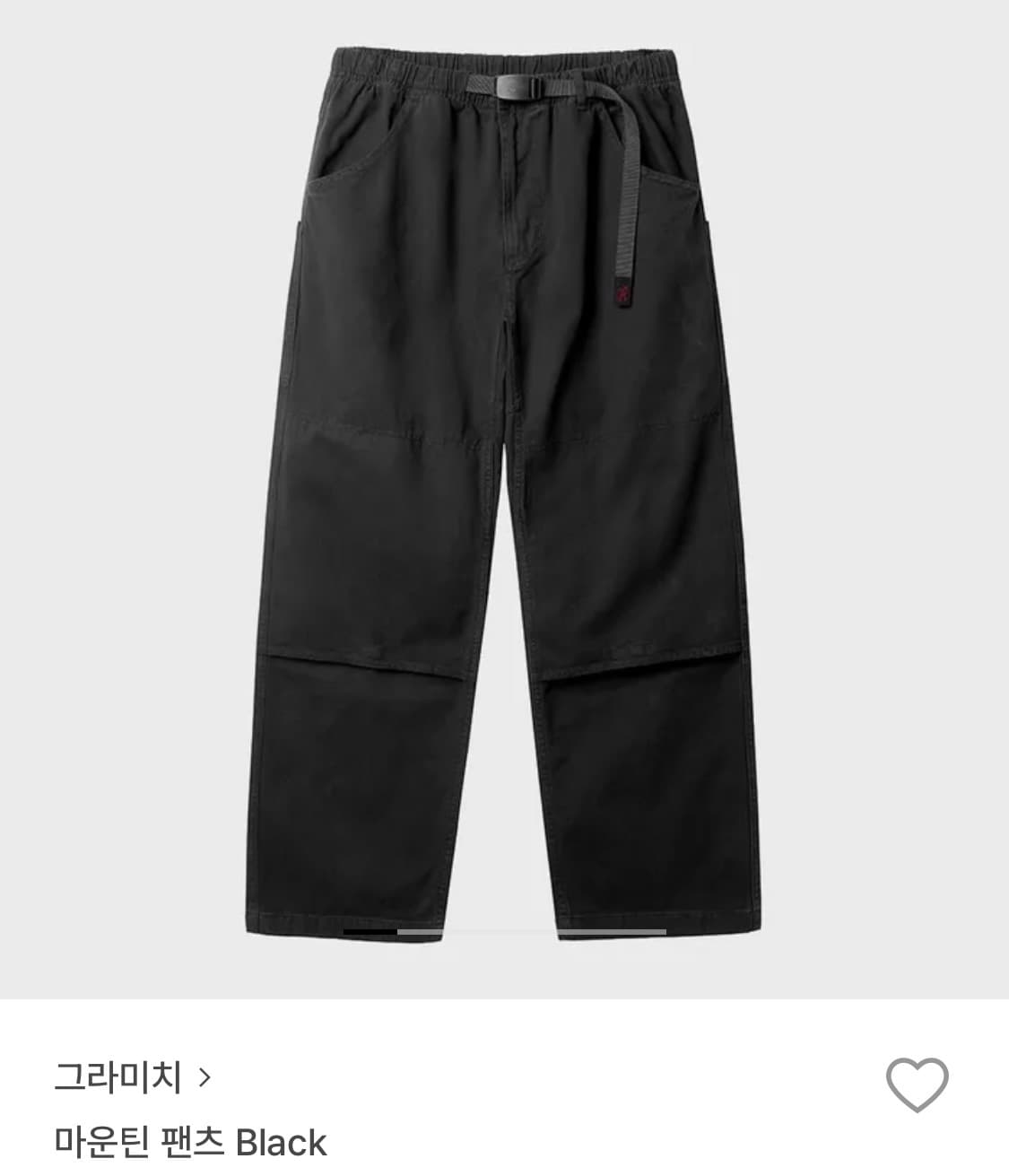 그라미치 마운틴 팬츠 블랙 S사이즈 상품이미지1