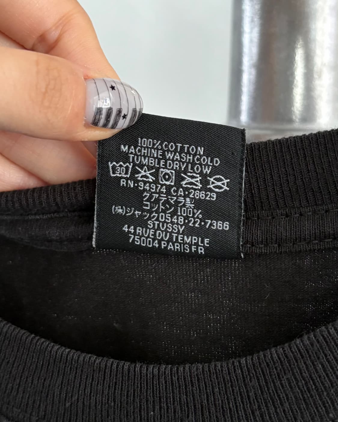 Stussy 스투시 x 마틴로즈 블랙 티셔츠 상품이미지5