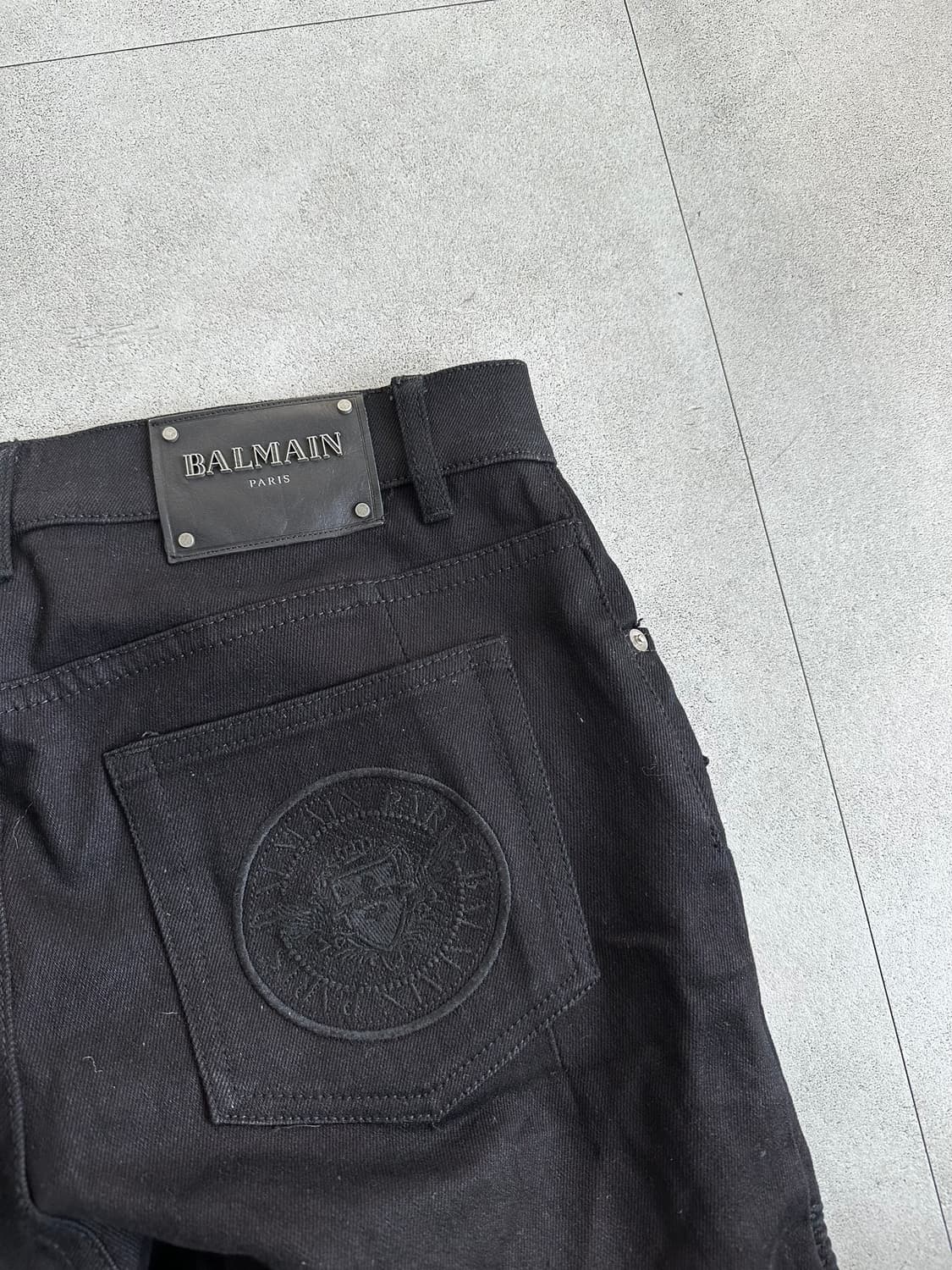 발망 아카이브 지퍼 바이커 블랙진 상품이미지7