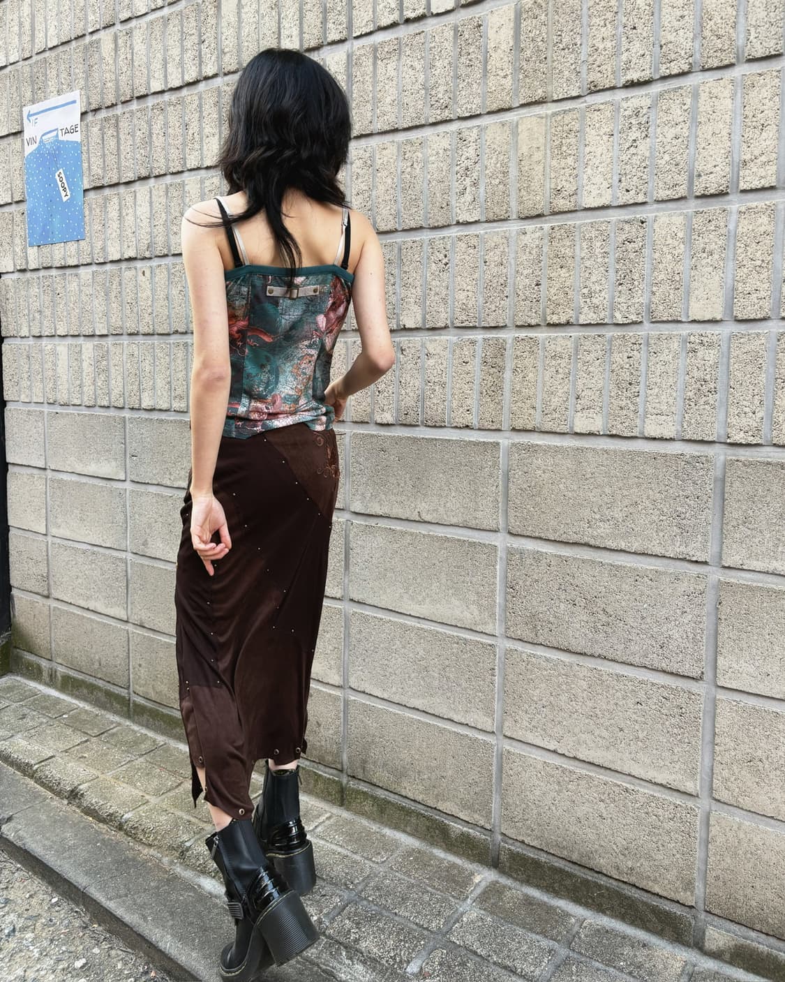 오즈온 보헤미안 무드 아일렛 롱 스커트 상품이미지6