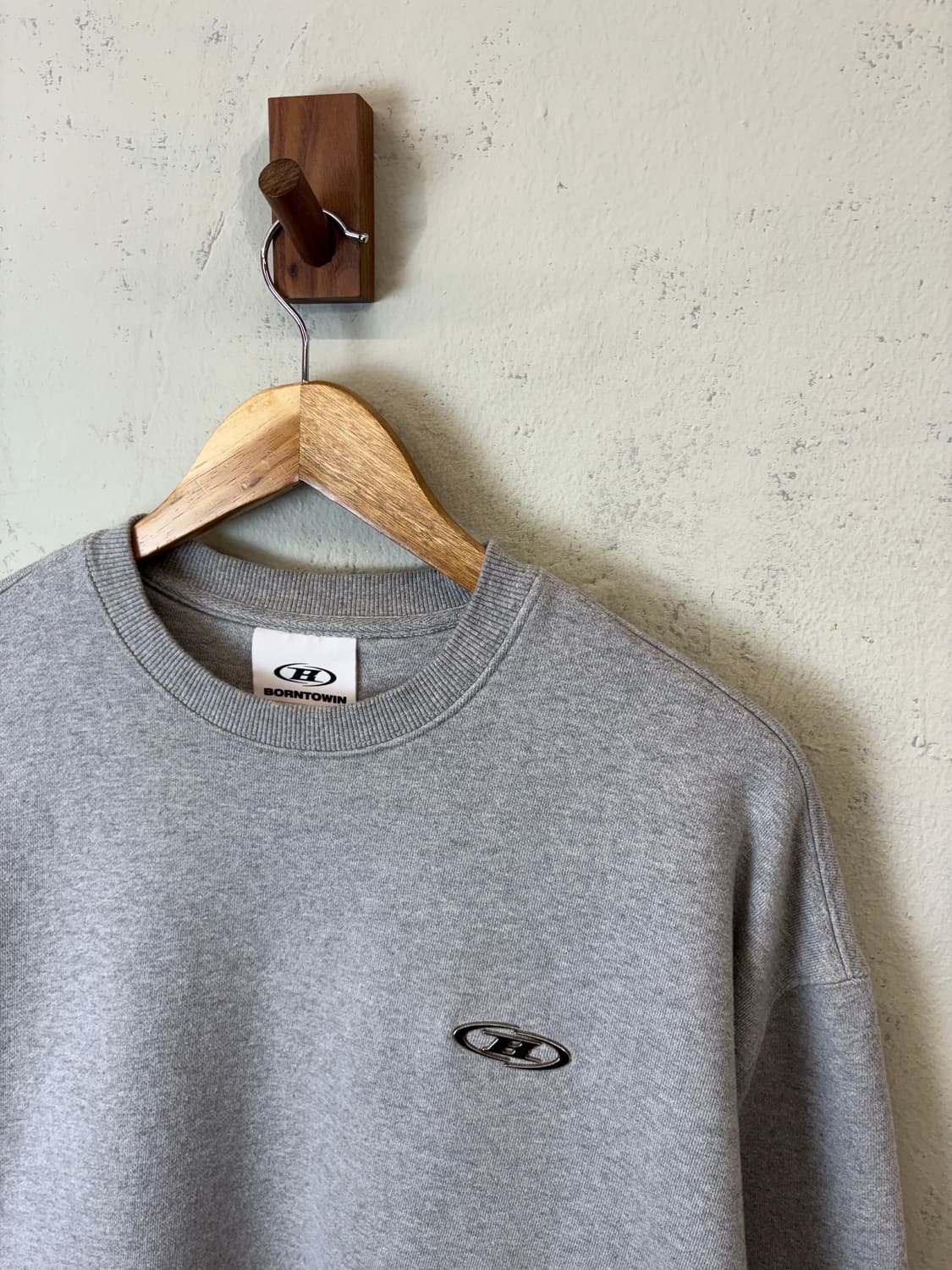 본투윈 맨투맨 그레이 상품이미지3