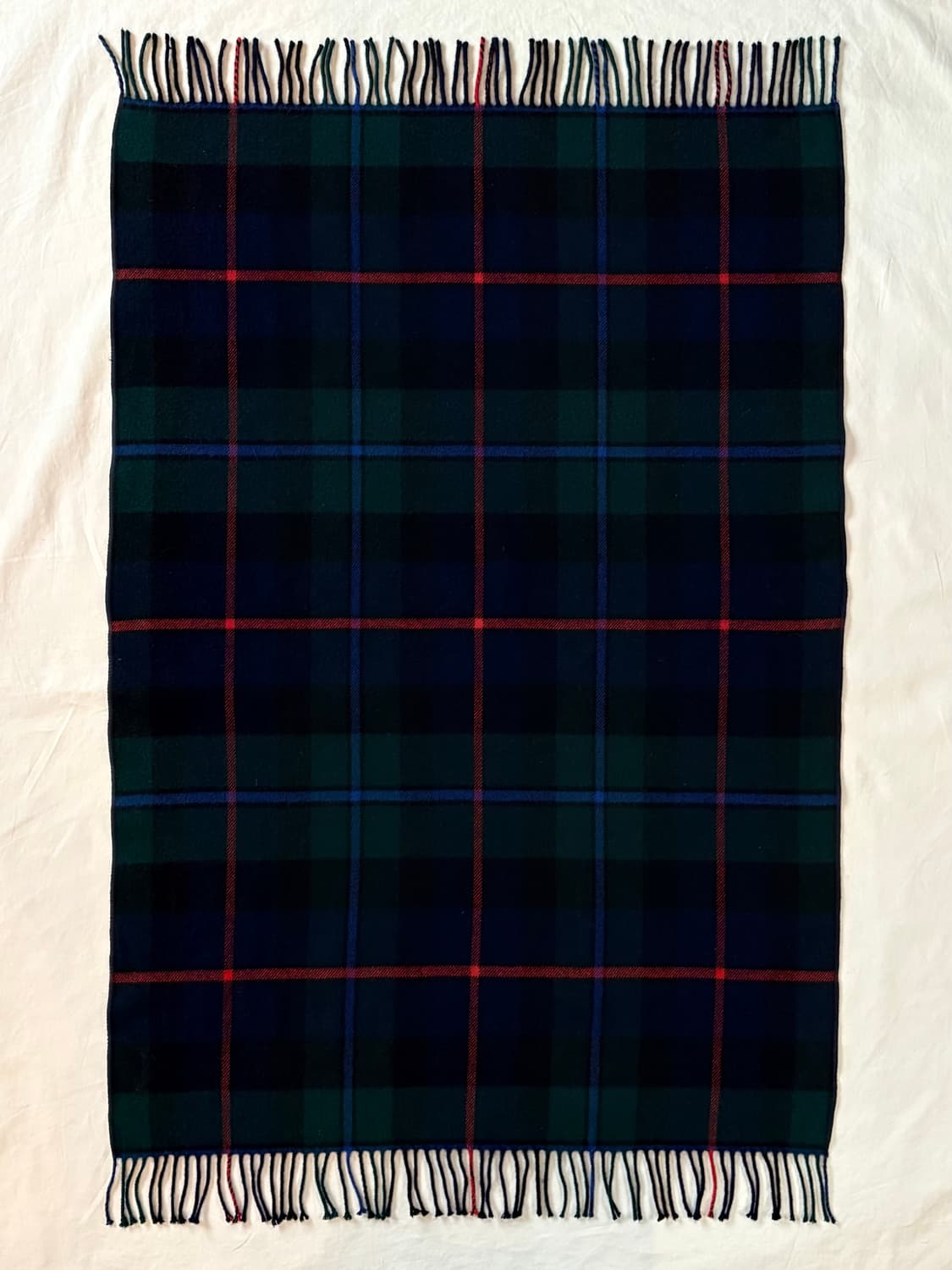 90s 영국 Burkraft 메리노 램스울 타탄체크 머플러 상품이미지6