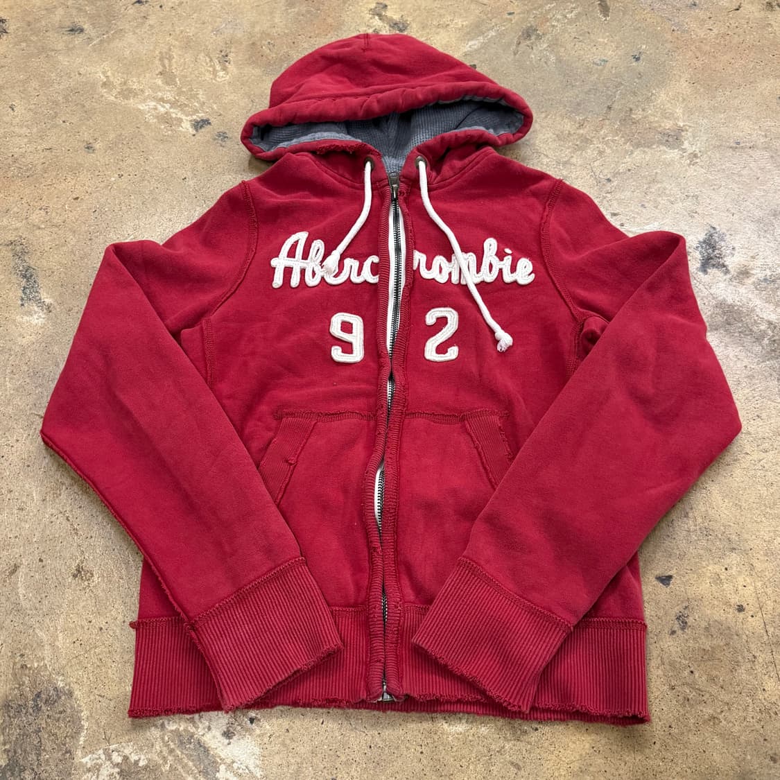 아베크롬비 레드 후드집업 상품이미지2