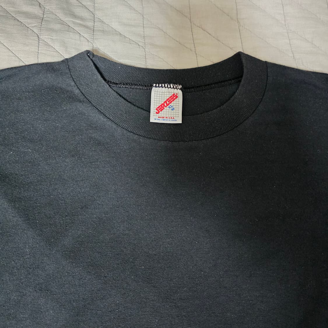 [XL] 90s USA JERZEES 빈티지 블랭크 티셔츠 더블싱글스티치 상품이미지5