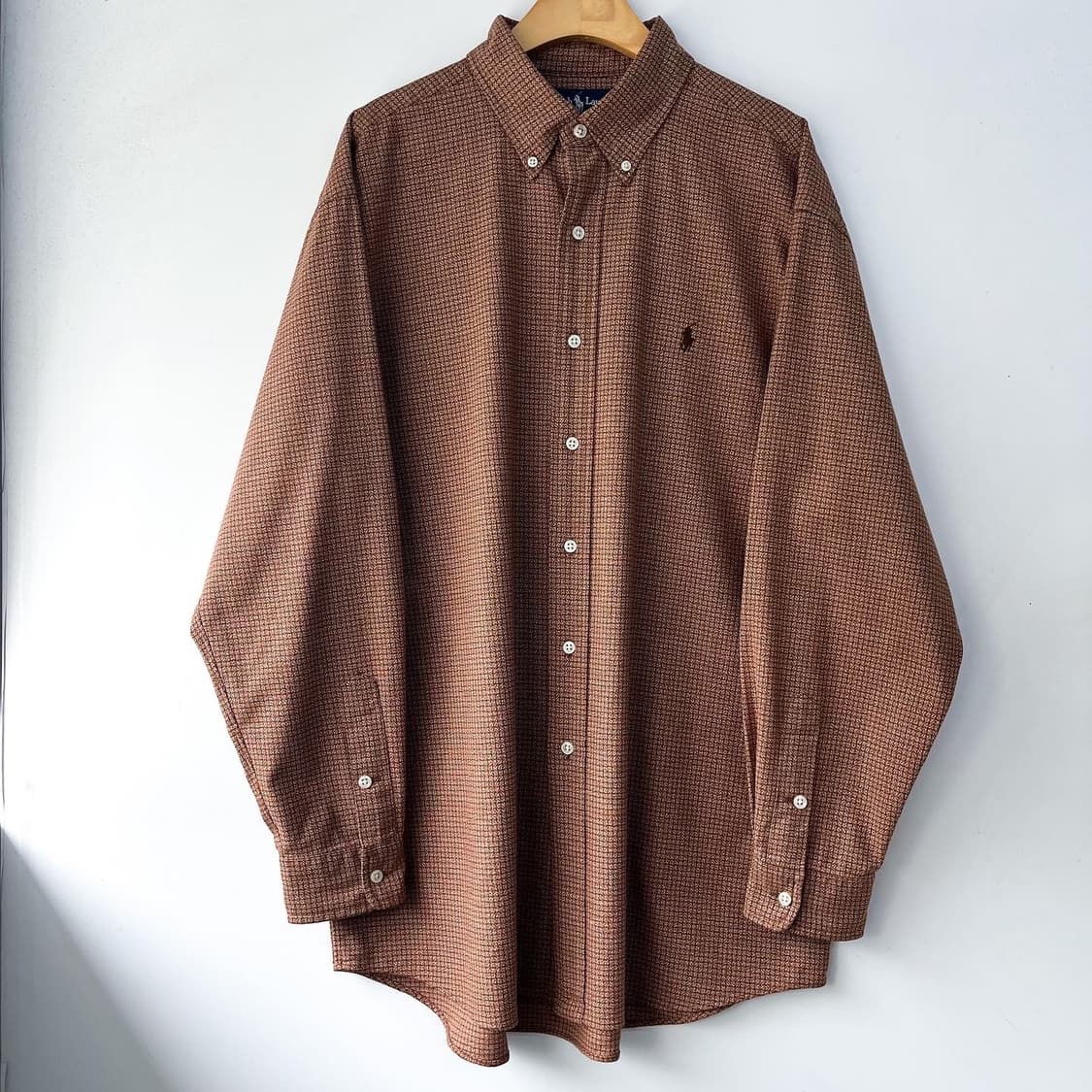 폴로 랄프로렌 기본 포니 브릭 플란넬 체크 셔츠 상품이미지2