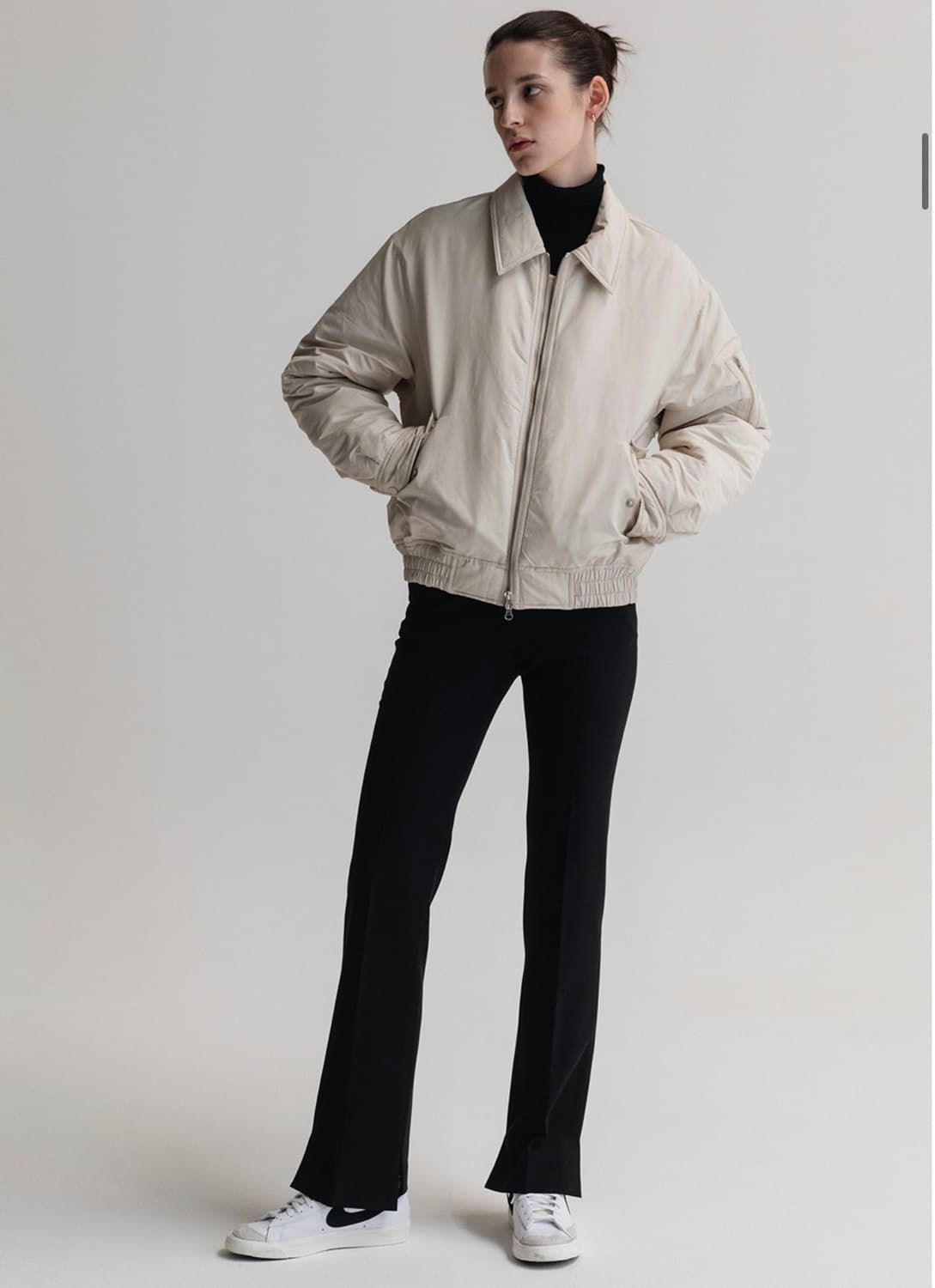 던스트 클래식 칼라 봄버 자켓 상품이미지3