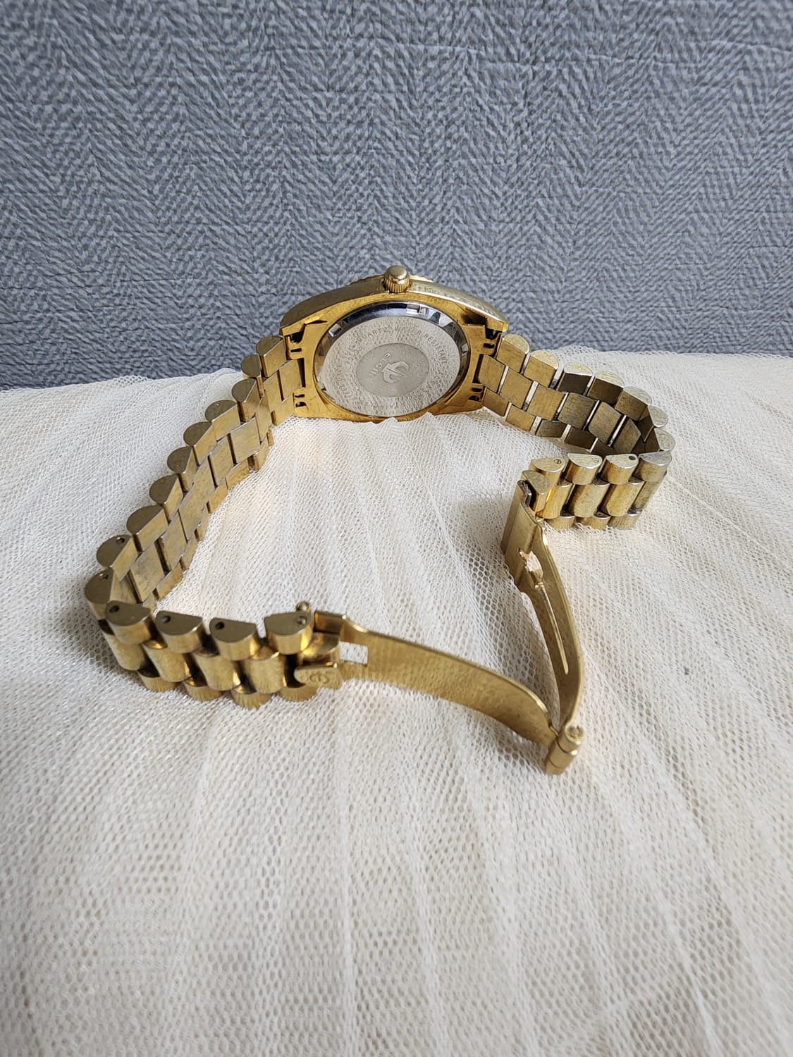 빈티지 ELGIN 엘진 금장 쿼츠 손목시계 상품이미지8