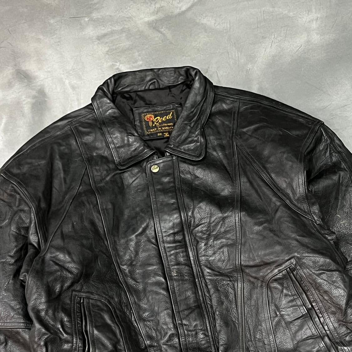  빈티지 레더 카라 자켓 y14988 상품이미지3