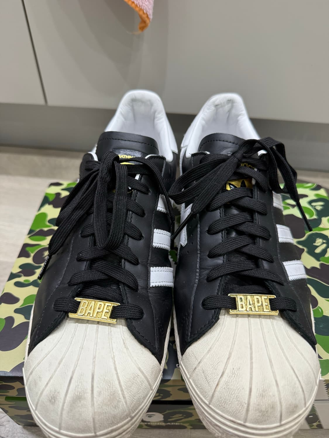 아디다스 베이프 슈퍼스타 285 블랙 상품이미지1