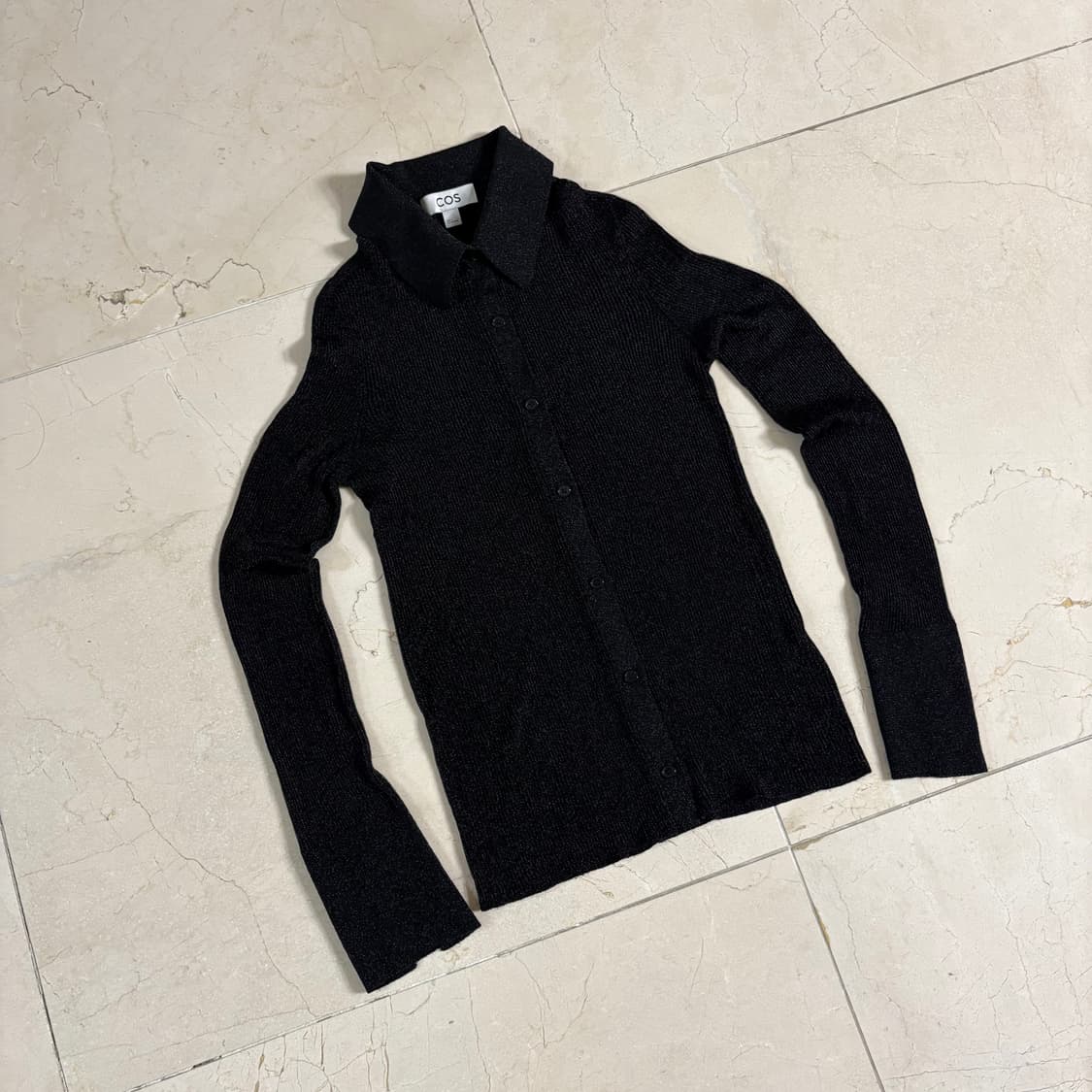 COS Sparkly Ribbed-knit Shirt 상품이미지2