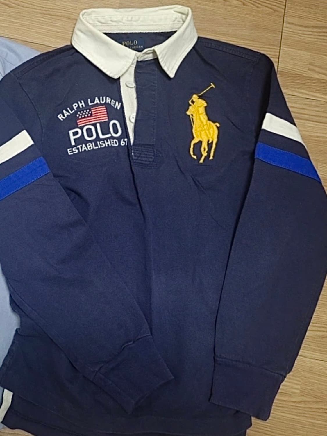 정품 폴로랄프로렌 빅포니 카라 성조기 롱슬리브 M 상품이미지1