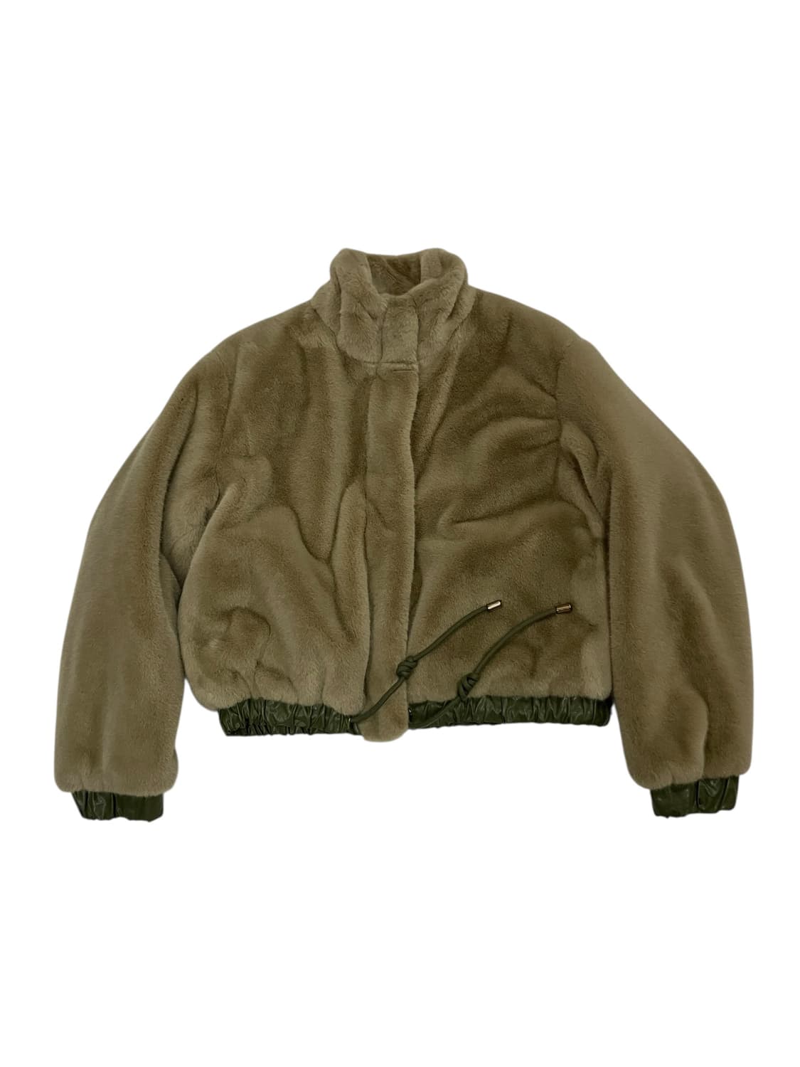 JULL-LOG 줄로그 퍼 크롭 점퍼 자켓 F 상품이미지4