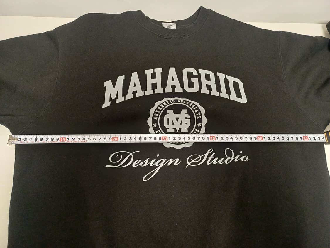 마하그리드 바시티 로고 기모 맨투맨 블랙 L / 상태좋음 상품이미지6