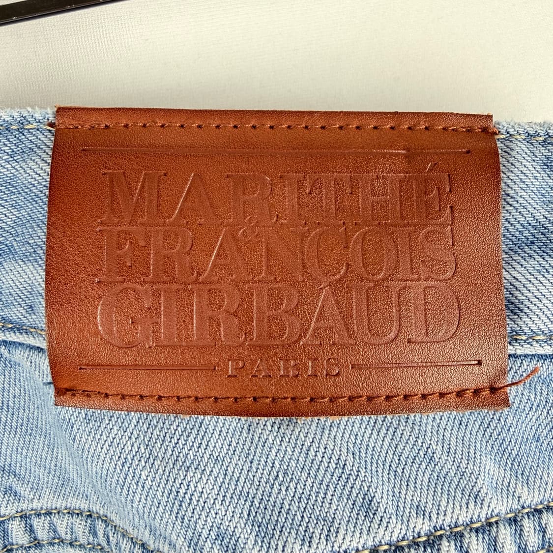 (32) 마리떼프랑소와저버 연청 세미와이드 데님 팬츠  상품이미지5