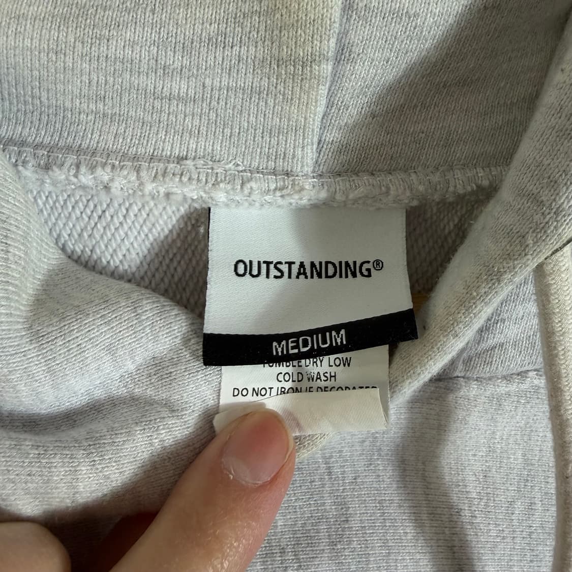 아웃스탠딩 AIR CORPS 기모 후드티 그레이(M) 상품이미지5