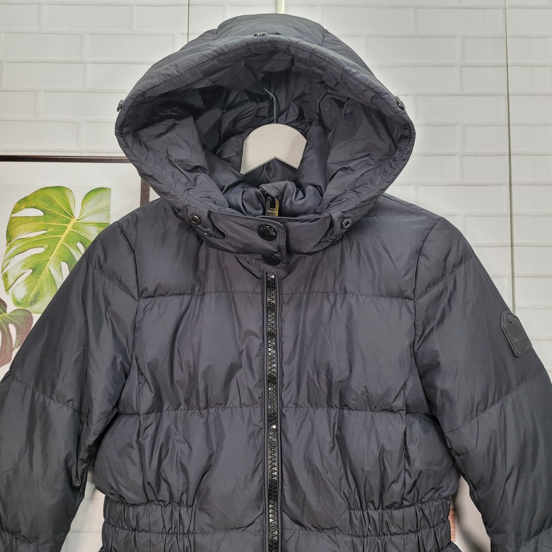 코치 덕다운 후드 숏 패딩 자켓 XS 55사이즈 새상품급 상품이미지2