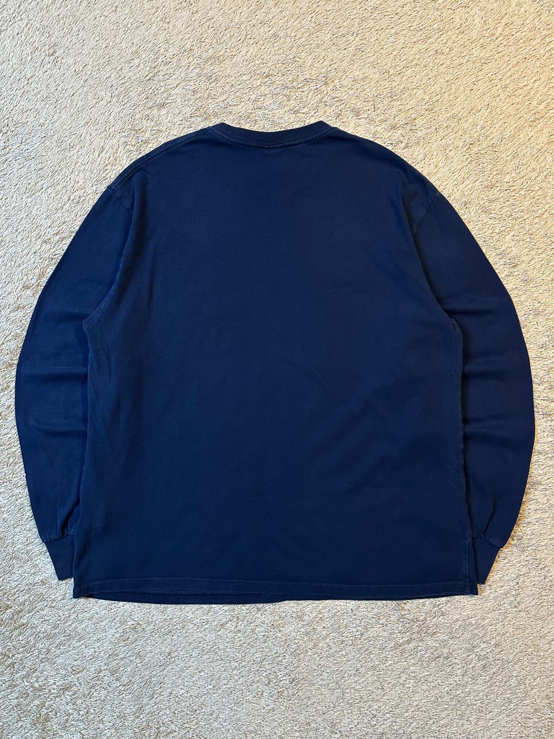 디스이즈네버댓 프린팅 롱슬리브 긴팔 티셔츠 네이비 상품이미지3
