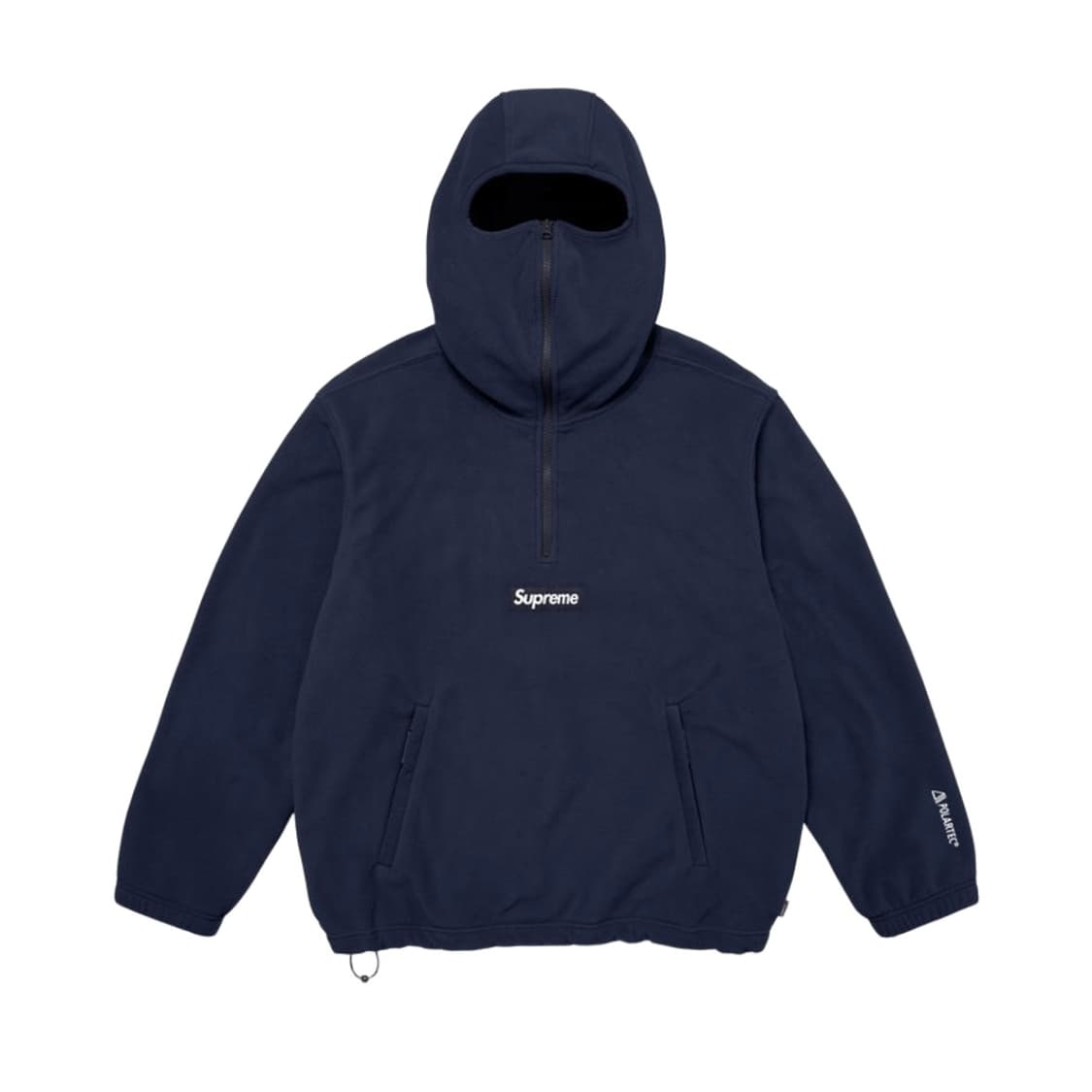 슈프림 폴라텍 페이스 마스크 하프 집 후드 스웨트셔츠 네이비 - 25FW 상품이미지1