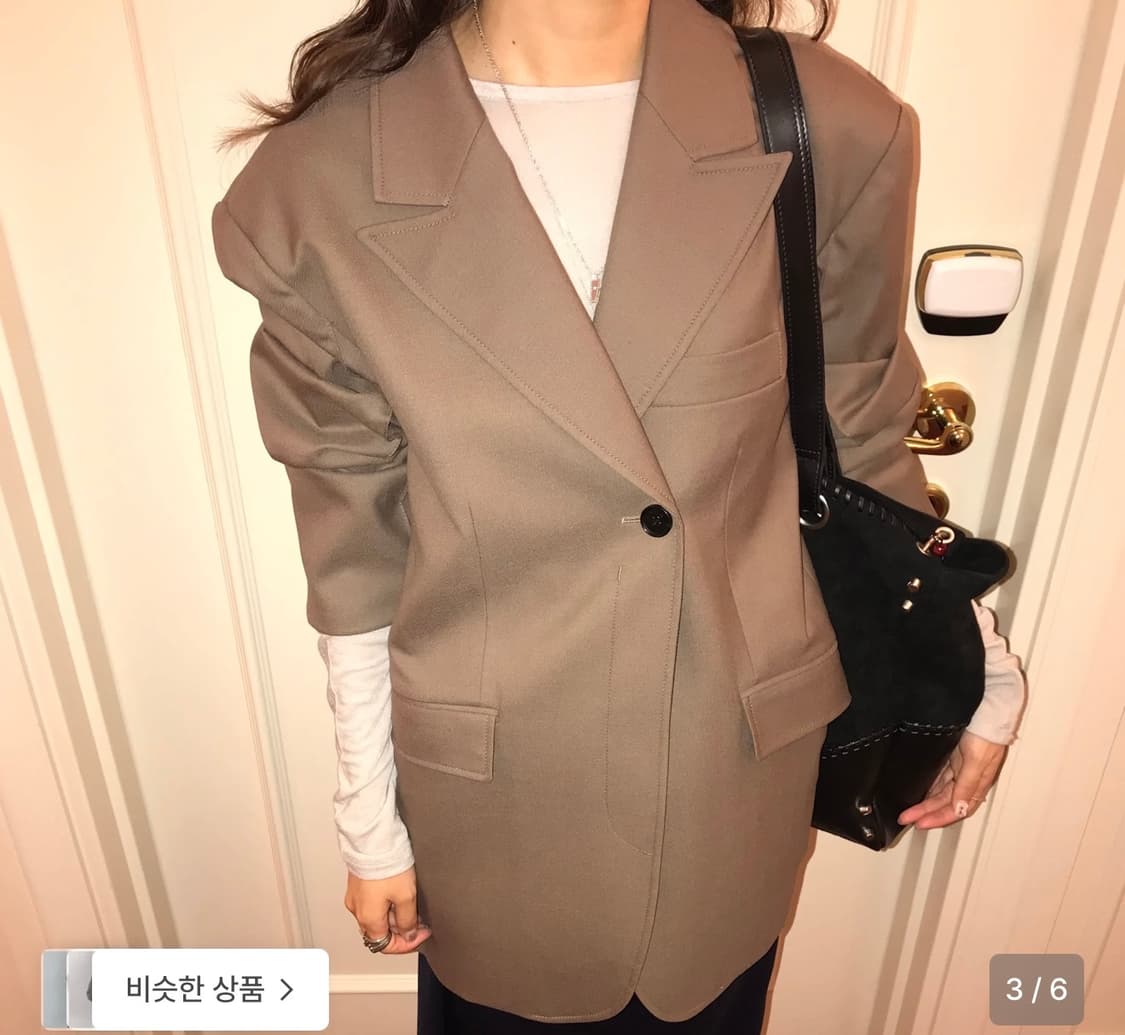 마조네 보이프렌드 더블버튼 자켓 상품이미지3