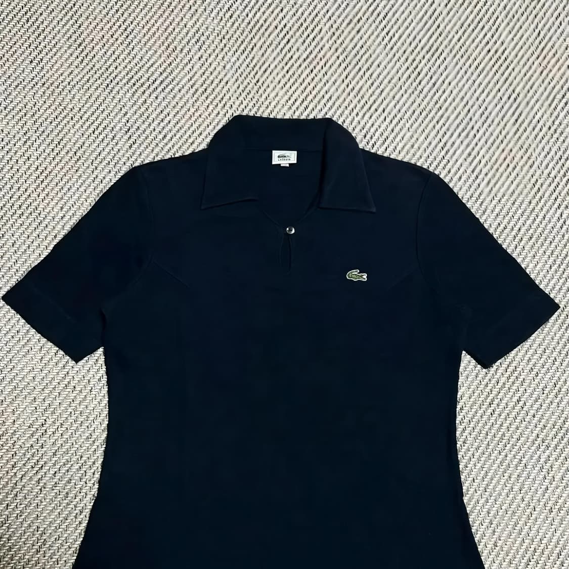 [55] Lacoste 라코스테 네이비 코튼 슬림핏 원피스 상품이미지2
