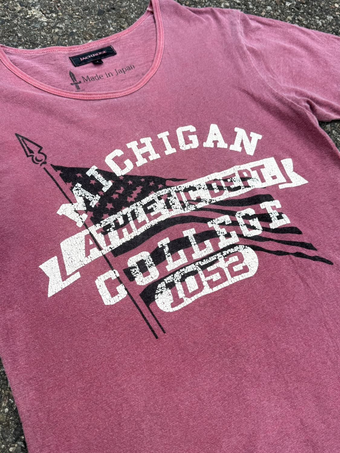 JACKROSE – Michigan College Print Tshirt 상품이미지3