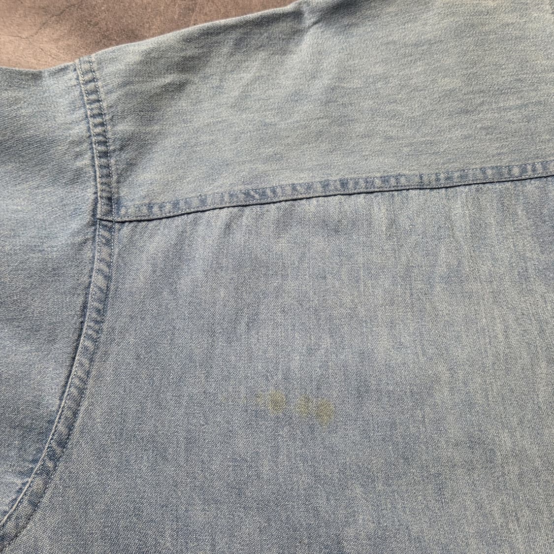 VANTAGE 빈티지 버튼다운칼라 데님 셔츠 A00647 상품이미지9