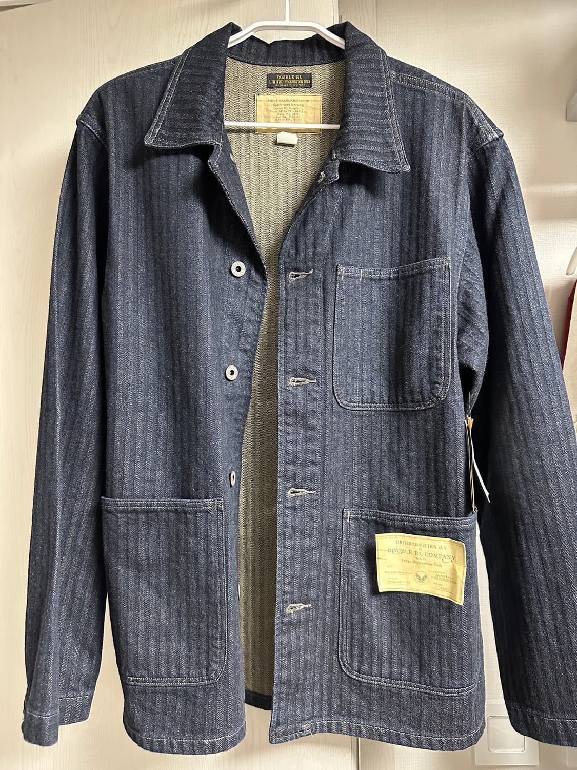 rrl 리미티드에디션 인디고 헤링본 셋업 새상품 상품이미지1