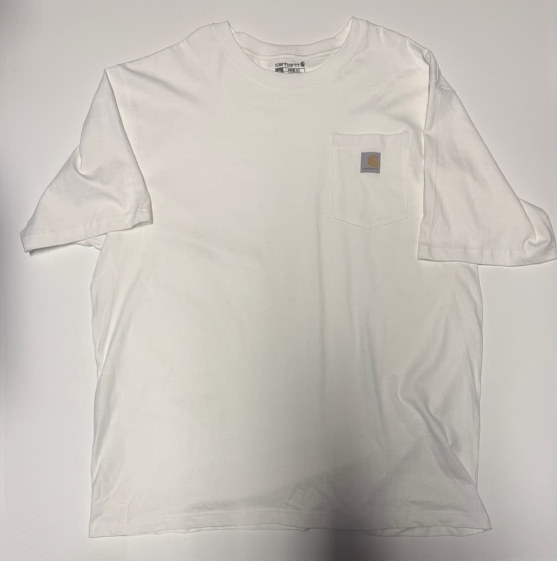 칼하트 빅 사이즈 원 포켓 반팔 티셔츠 2XL ~ 3XL 화이트 상품이미지1