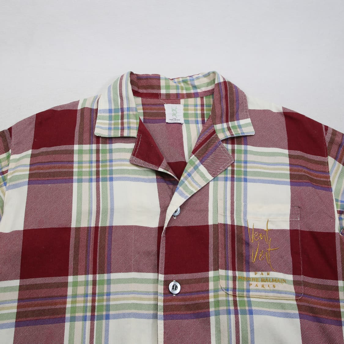 (착용컷) PIERRE BALMAIN 체크 파자마 셔츠 (남성용 100) 상품이미지4