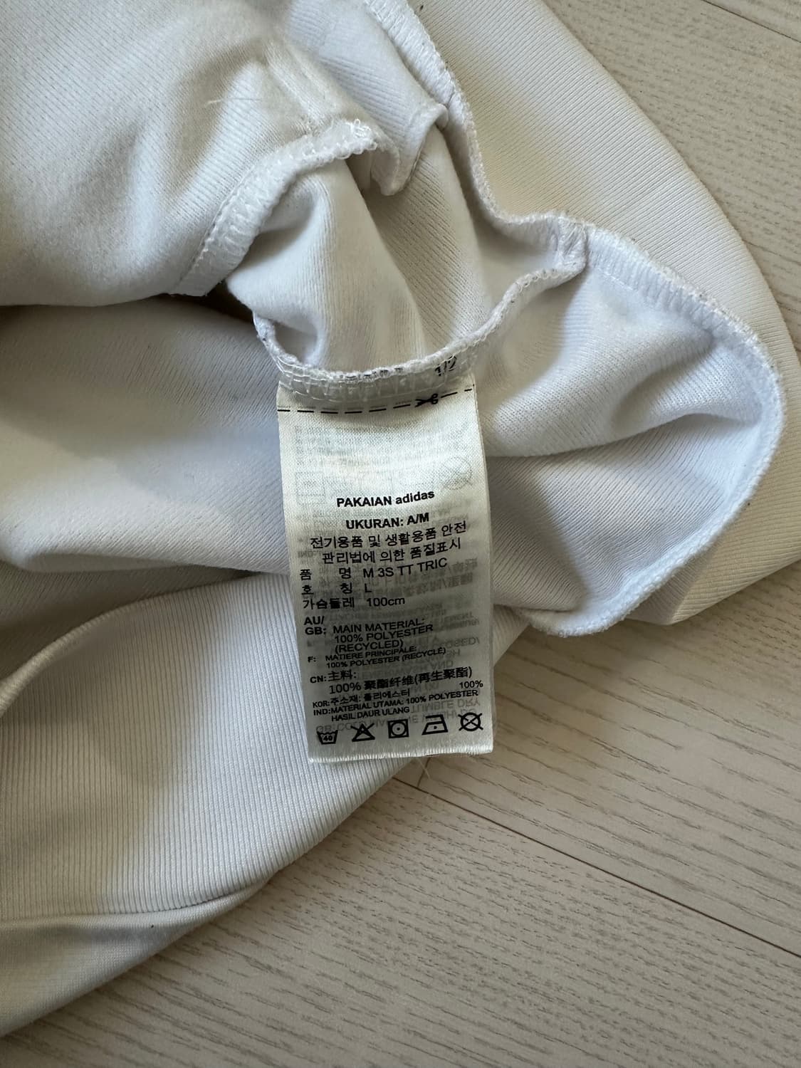 아디다스 삼선로고 사이드라인 트랙탑 화이트 져지 상품이미지8