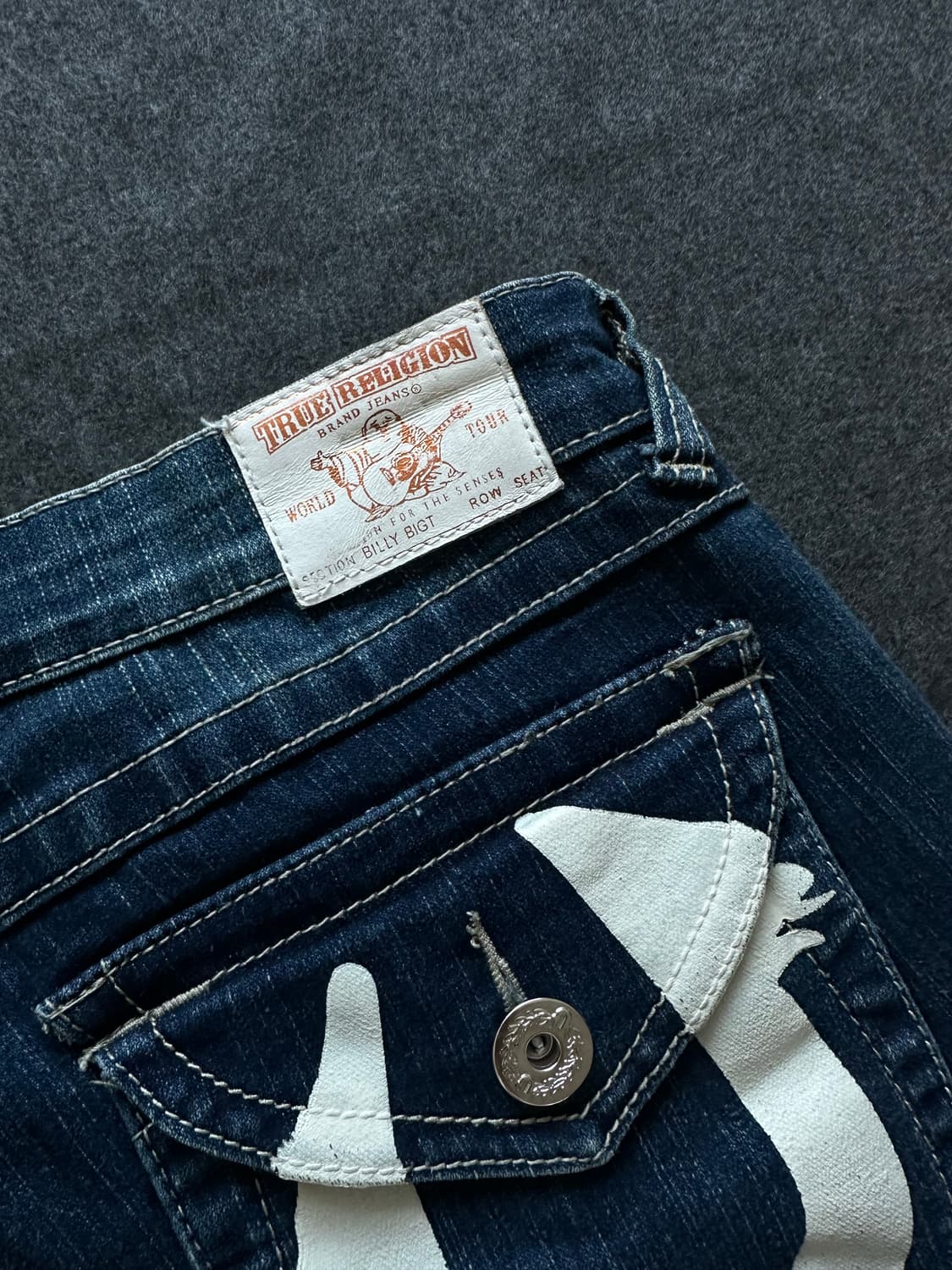 트루릴리전 BILLY BIG T ROW SEAT 데님팬츠 y2k 펑크  상품이미지6