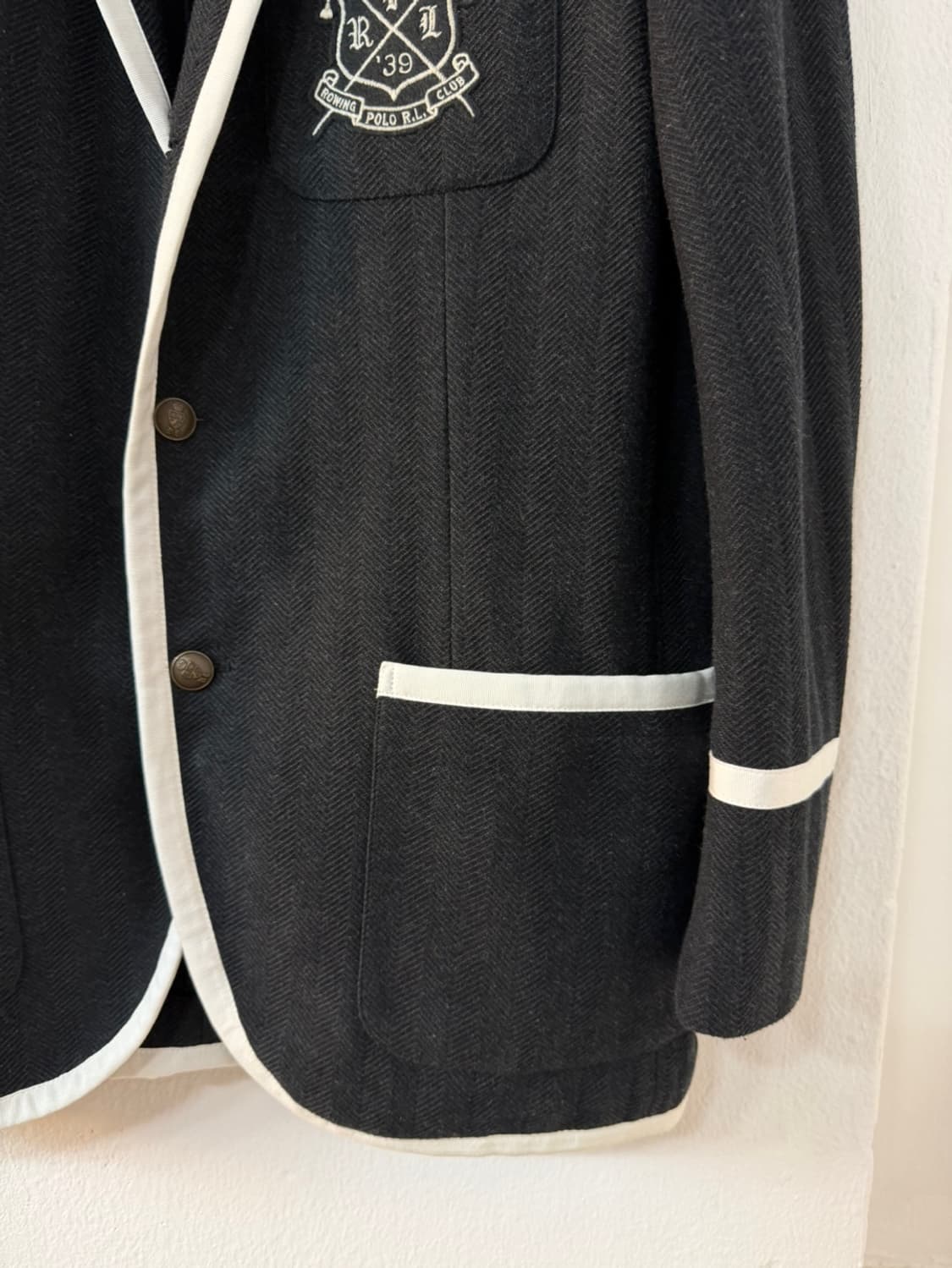 폴로 랄프로렌 와펜 헤링본 블레이져 자켓  상품이미지3