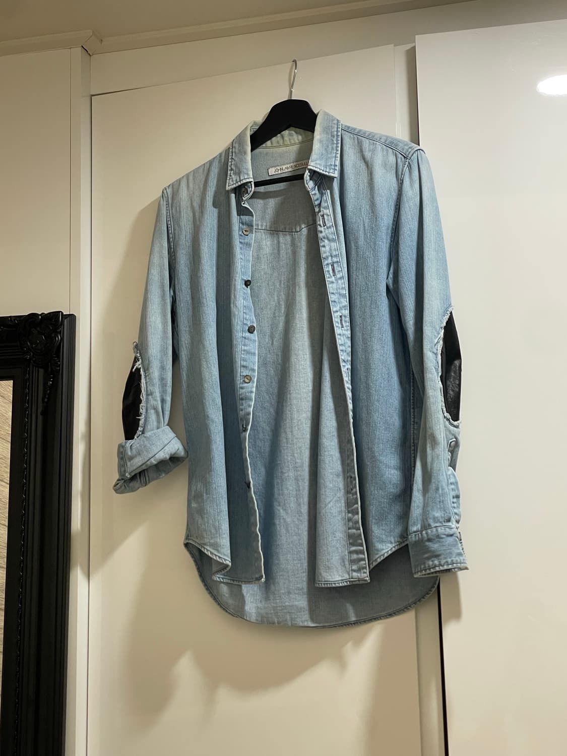 존 로렌스 설리반 레더패치 데님 셔츠 상품이미지3