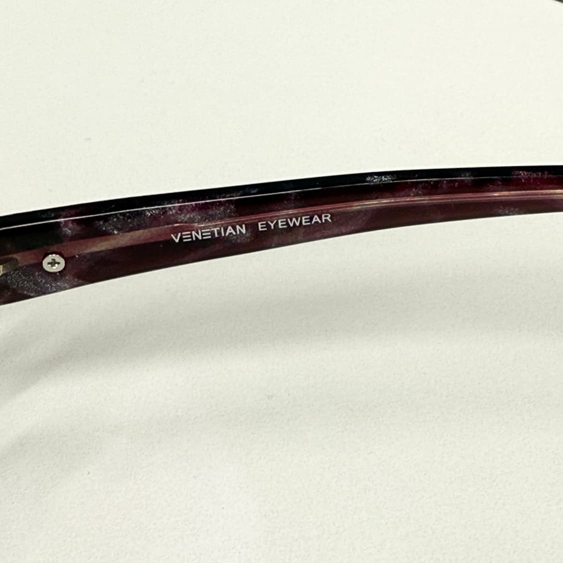 키치한 라벤더 컬러 빈티지 반무테 안경 상품이미지7