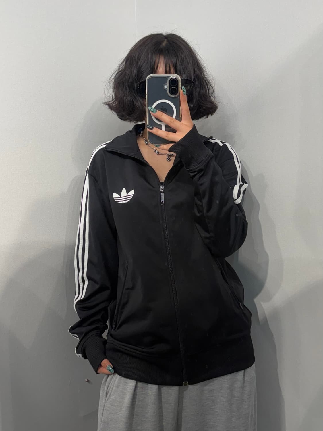 95 아디다스 파이어버드 블랙 트랙탑 져지 집업  상품이미지1