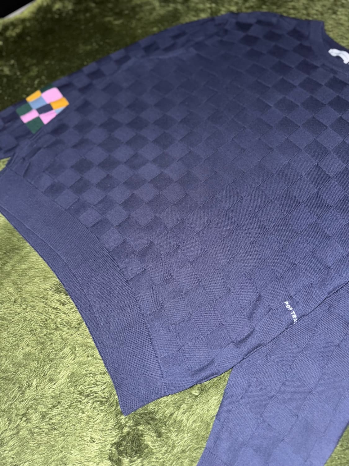 [XL] POP TRADING 팝 트레이딩 컴퍼니 21AW 패널 니트 상품이미지3