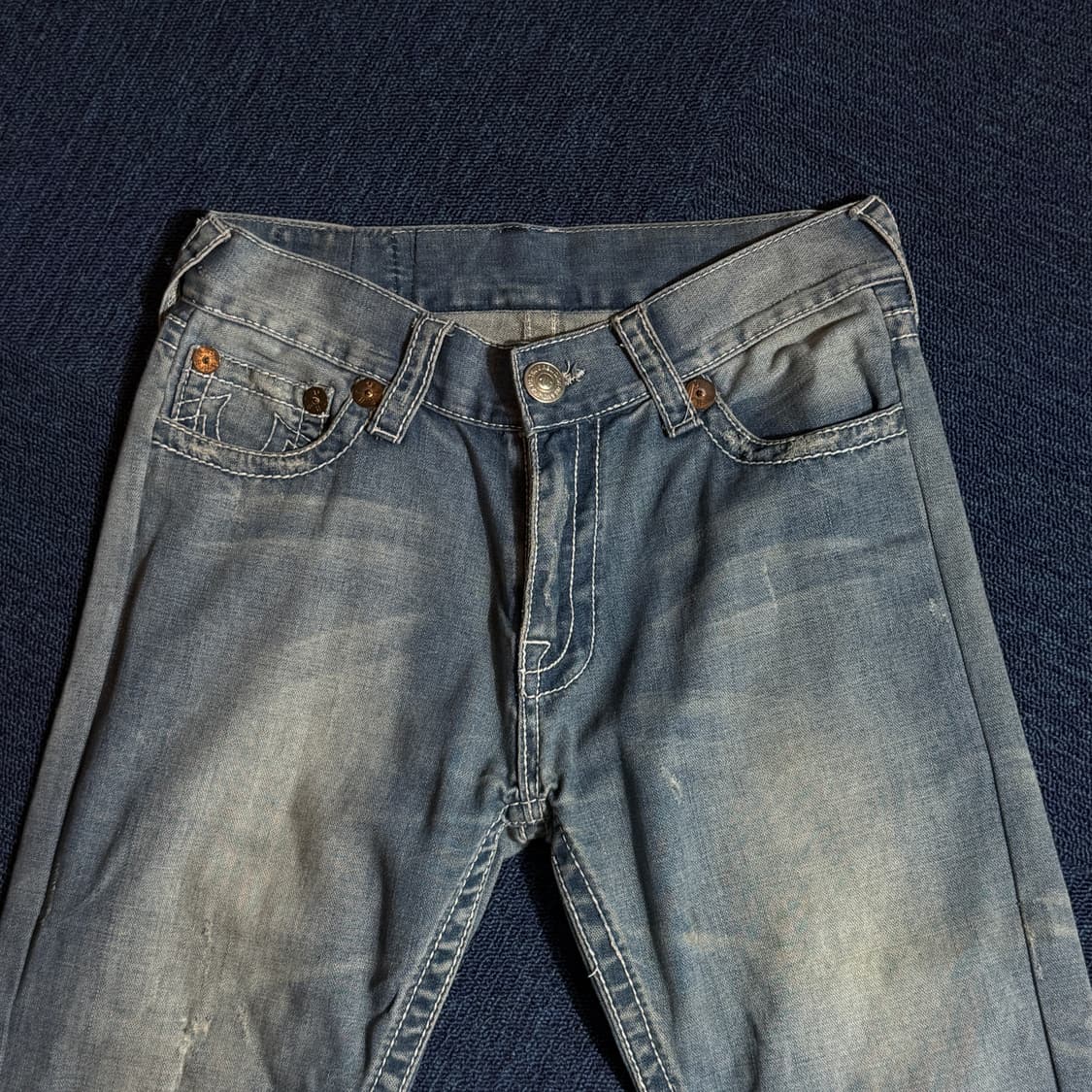 트루릴리젼 데미지 워싱 데님팬츠 상품이미지2