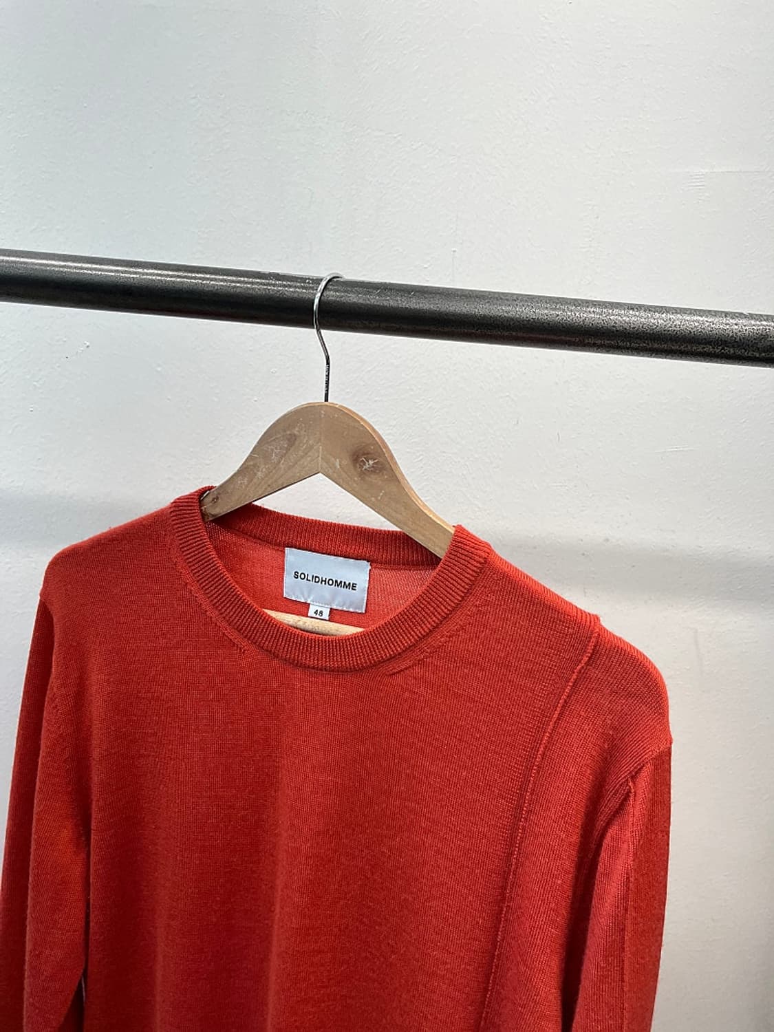 100) 솔리드옴므 신형 오렌지 니트  상품이미지3