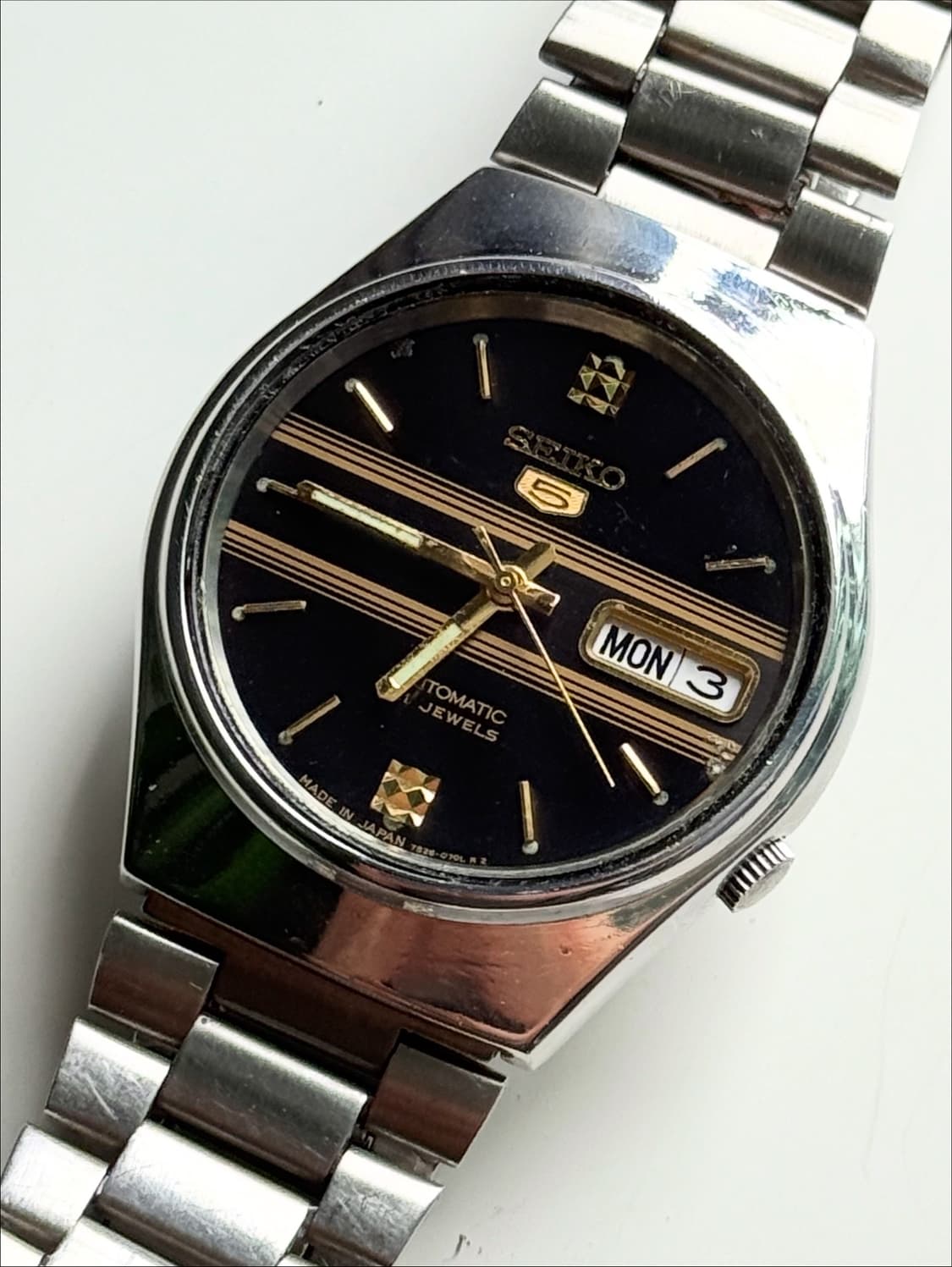 90s Seiko5 Autmatic Vintage Metal Watch 상품이미지2