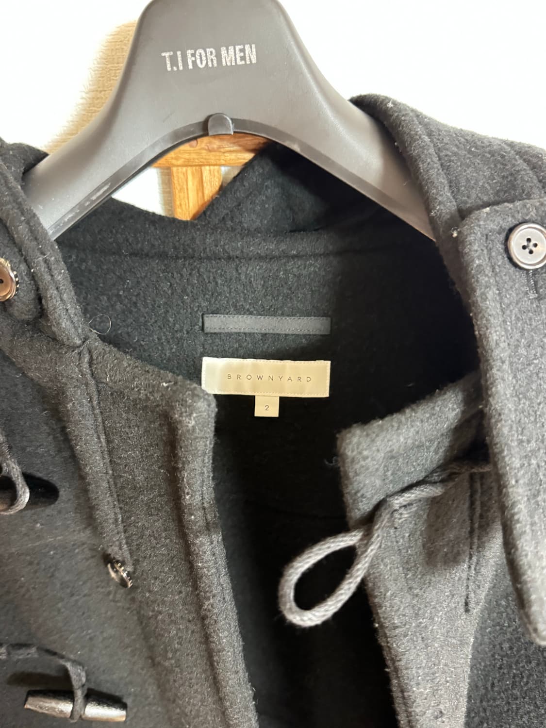 [2] 브라운야드 21fw 더플코트 블랙 상품이미지3