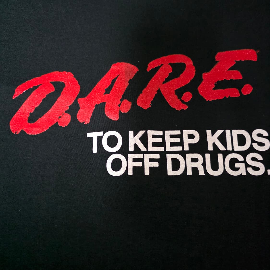 [XL] 90s 빈티지 DARE 티셔츠 블랙 ver. 헤인즈4 굿 상품이미지3
