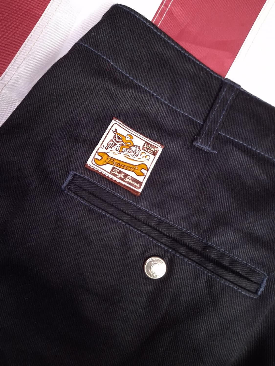 새제품 일본판 오리지날  쇼트사 Schott NYC 블랙 워크팬츠 상품이미지1