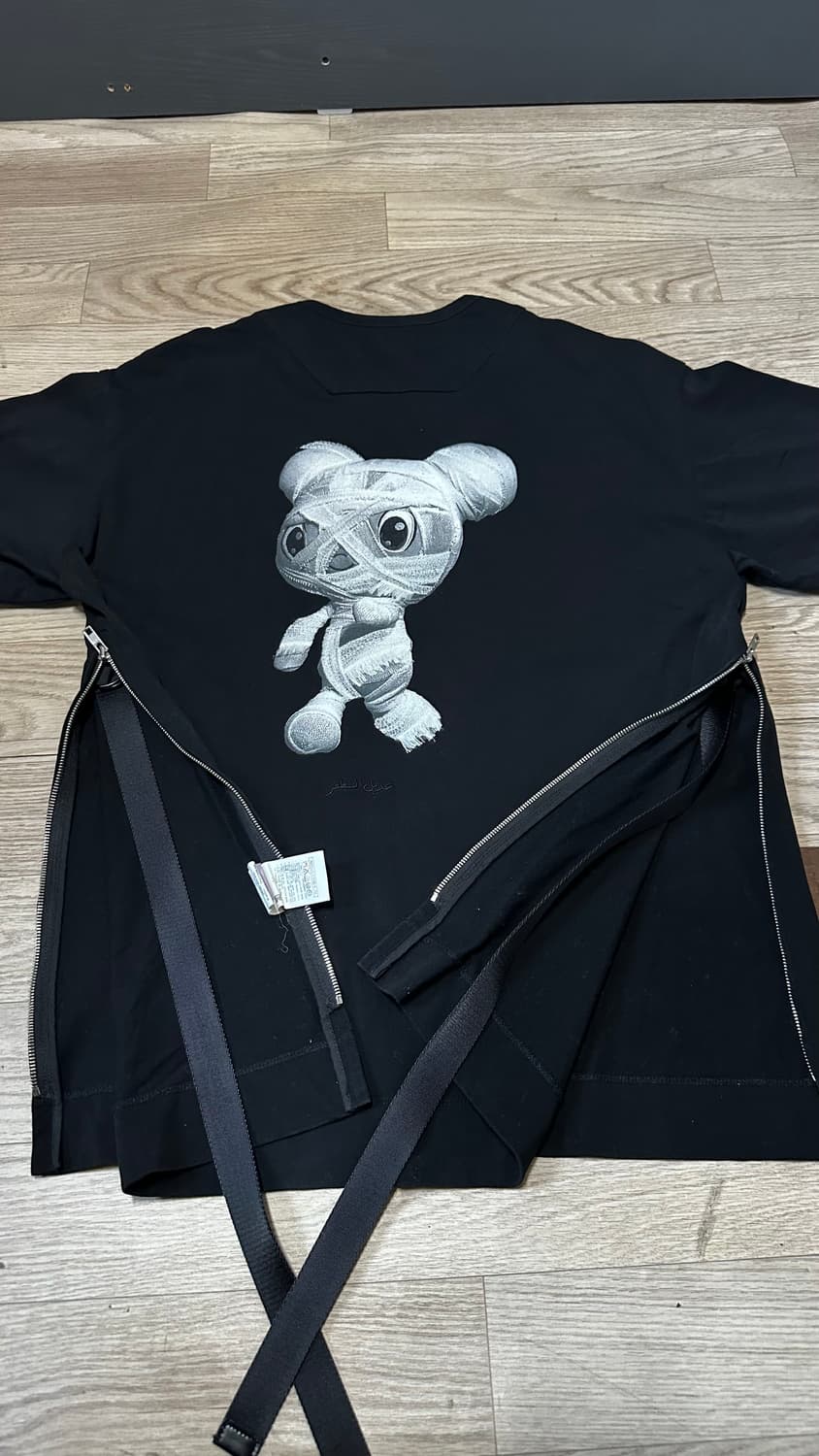 준지 블랙 곰돌이 프린팅 반팔 티셔츠 38 상품이미지4