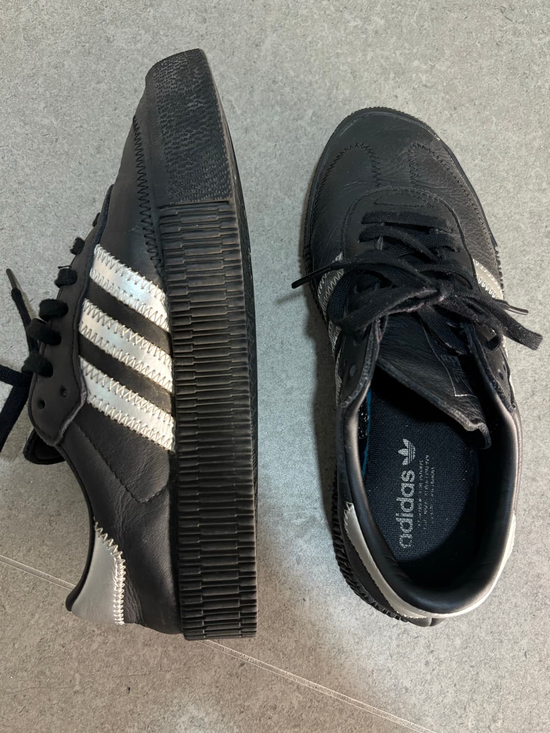 Adidas samba silver/black 225 상품이미지4