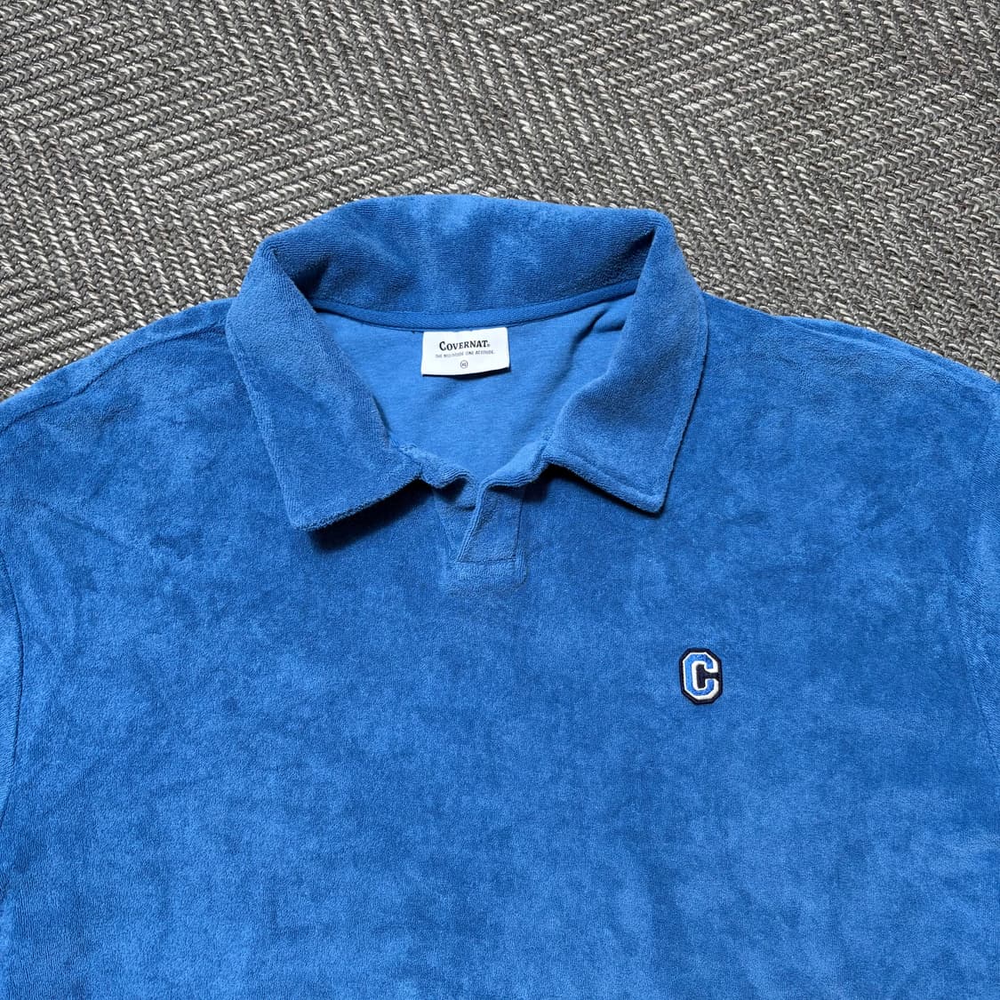 커버낫 테리 카라 티셔츠 블루(XL) 상품이미지3