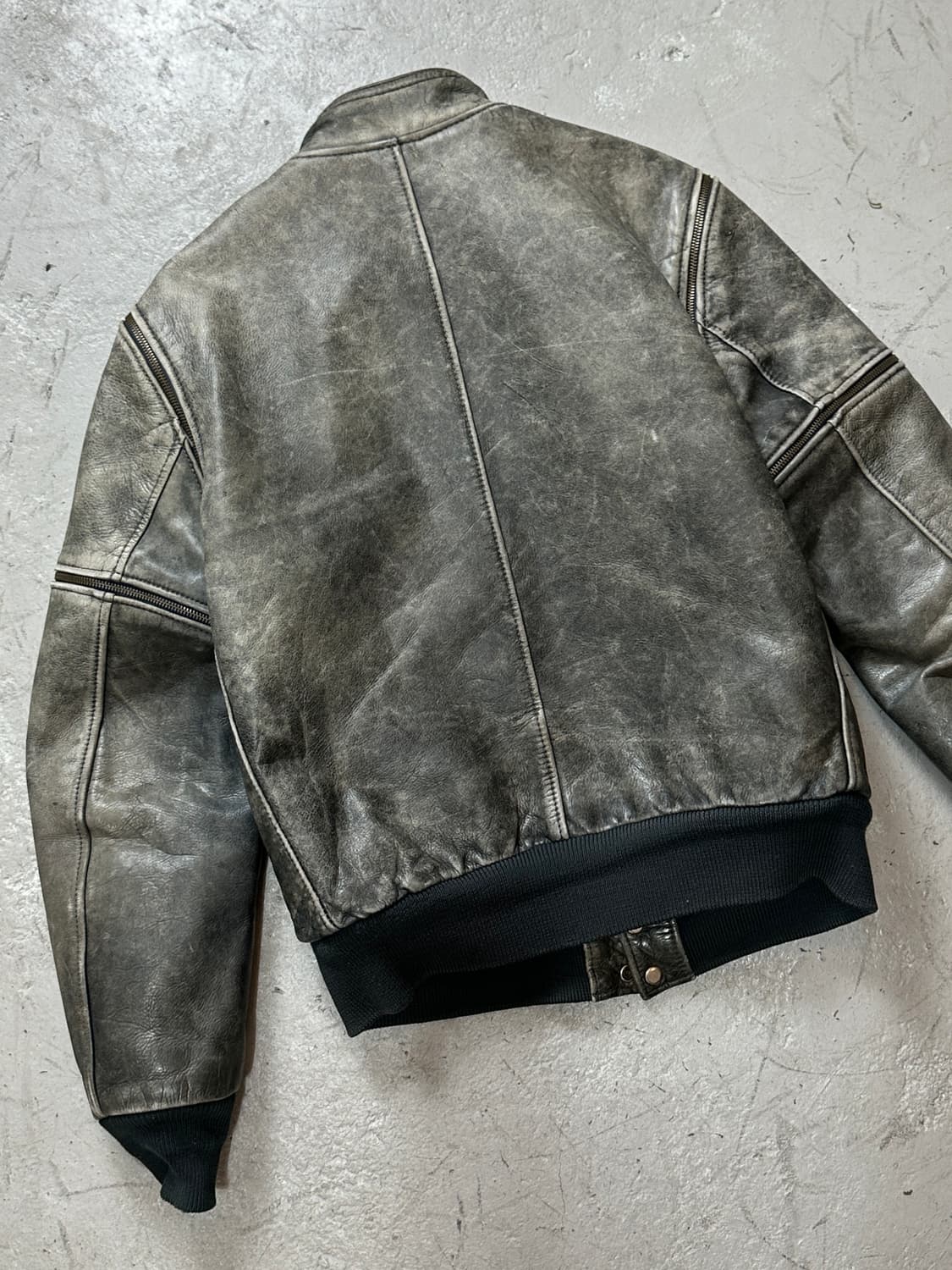 90’s Hein Gericke 디스 레더 자켓 모터사이클 바이커 자켓 상품이미지7